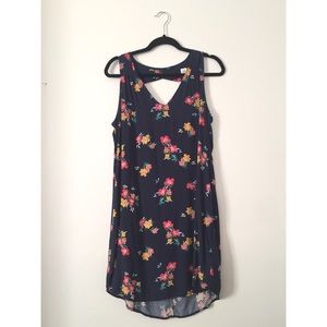 Gap Floral Print Cutout Dress sz M